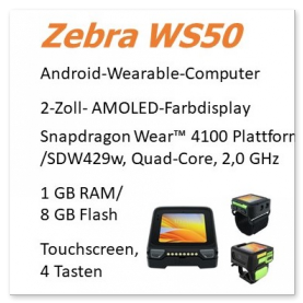 Zebra WS50 mobile Datenerfassung wearable MDE mobile computer